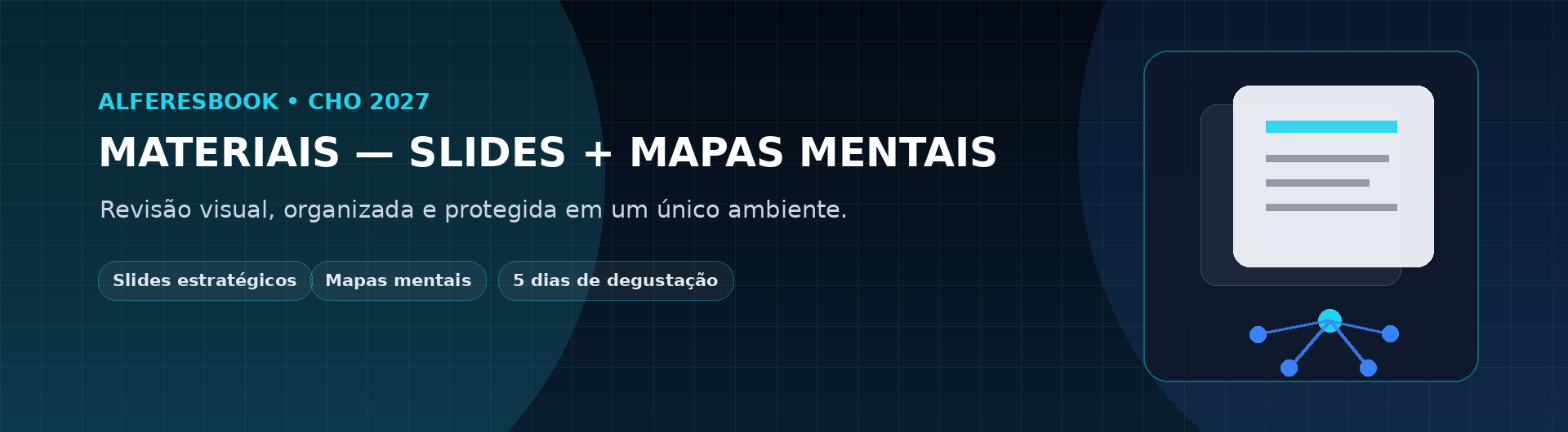 Materiais - Slides + Mapas Mentais - CHO 2027